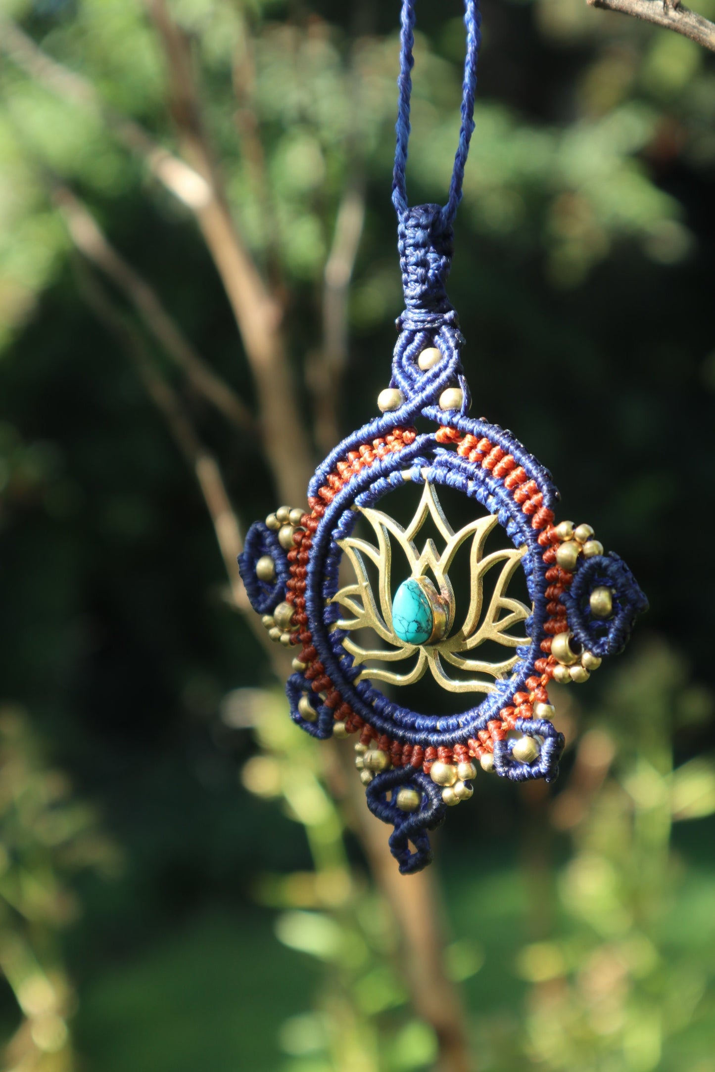 Lotosblüte Mandala Kette