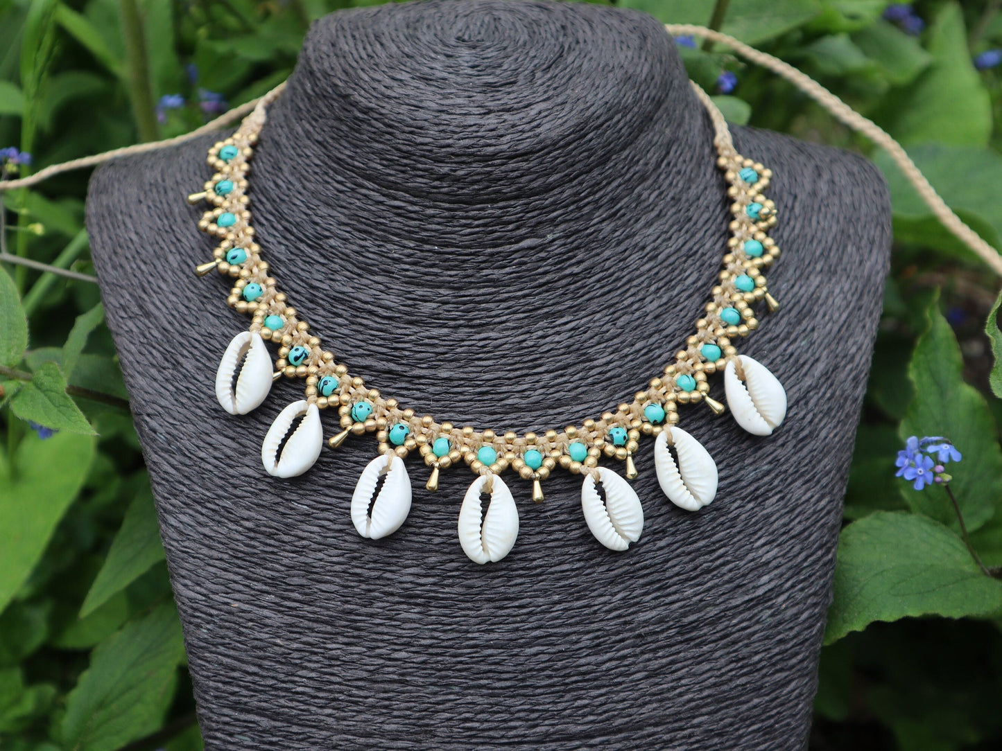 Muschel Halskette | Macrame