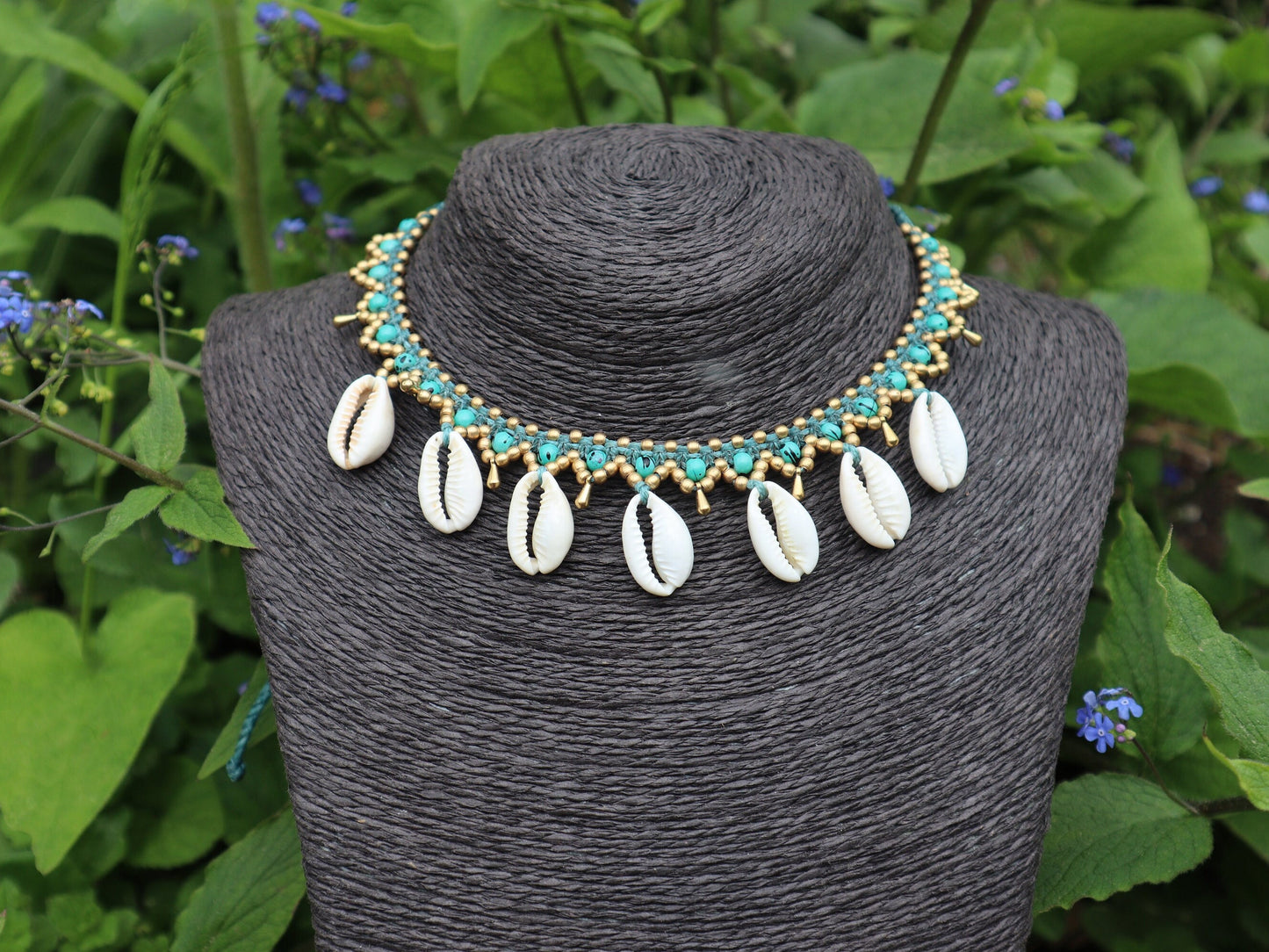 Muschel Halskette | Macrame
