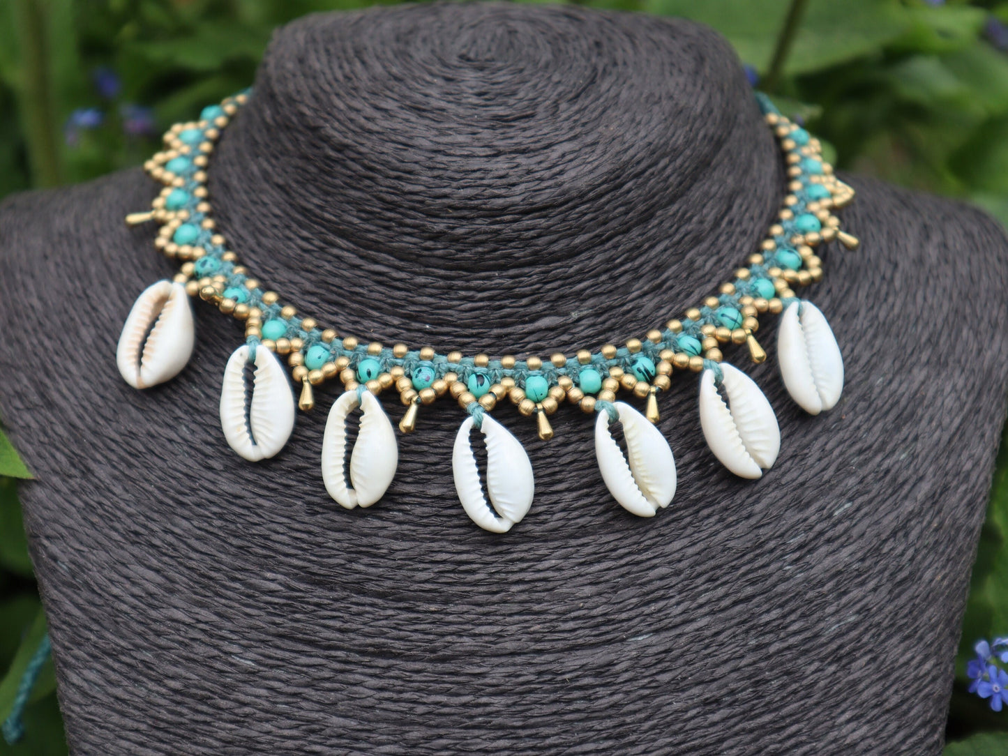 Muschel Halskette | Macrame