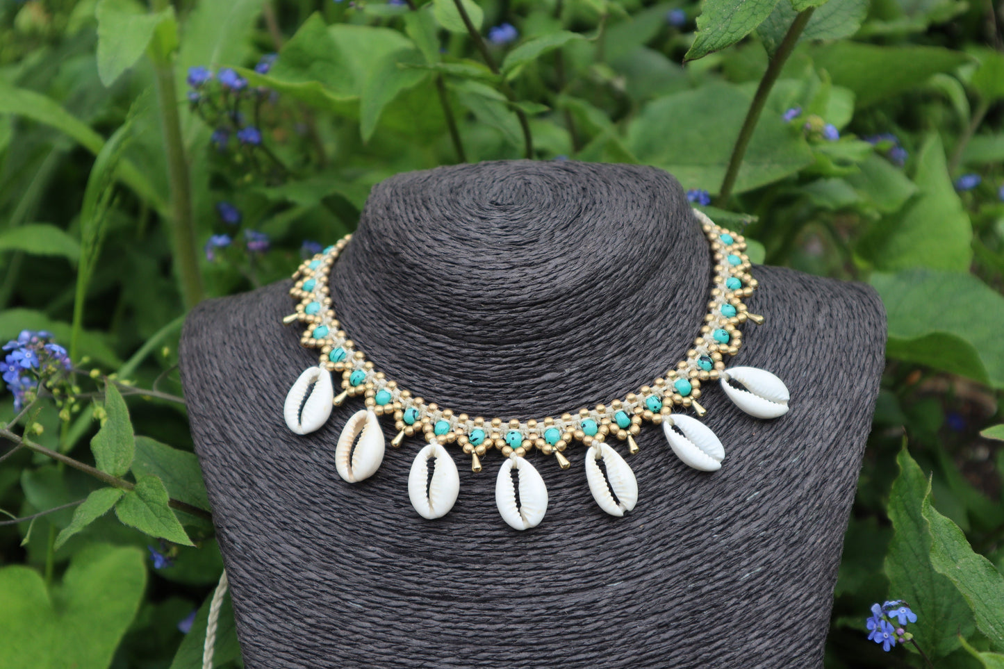 Muschel Halskette | Macrame