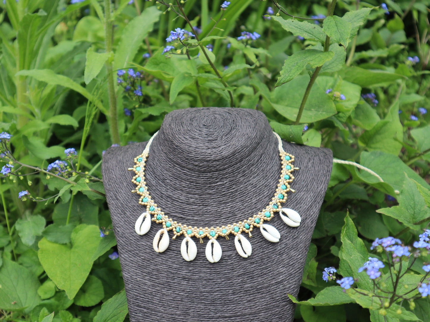 Muschel Halskette | Macrame