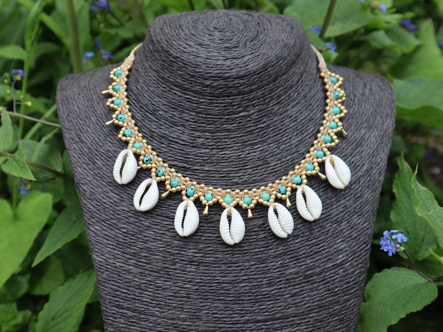 Muschel Halskette | Macrame