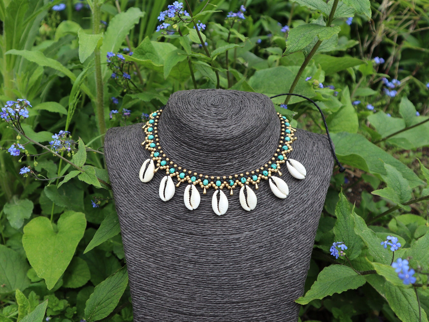 Muschel Halskette | Macrame