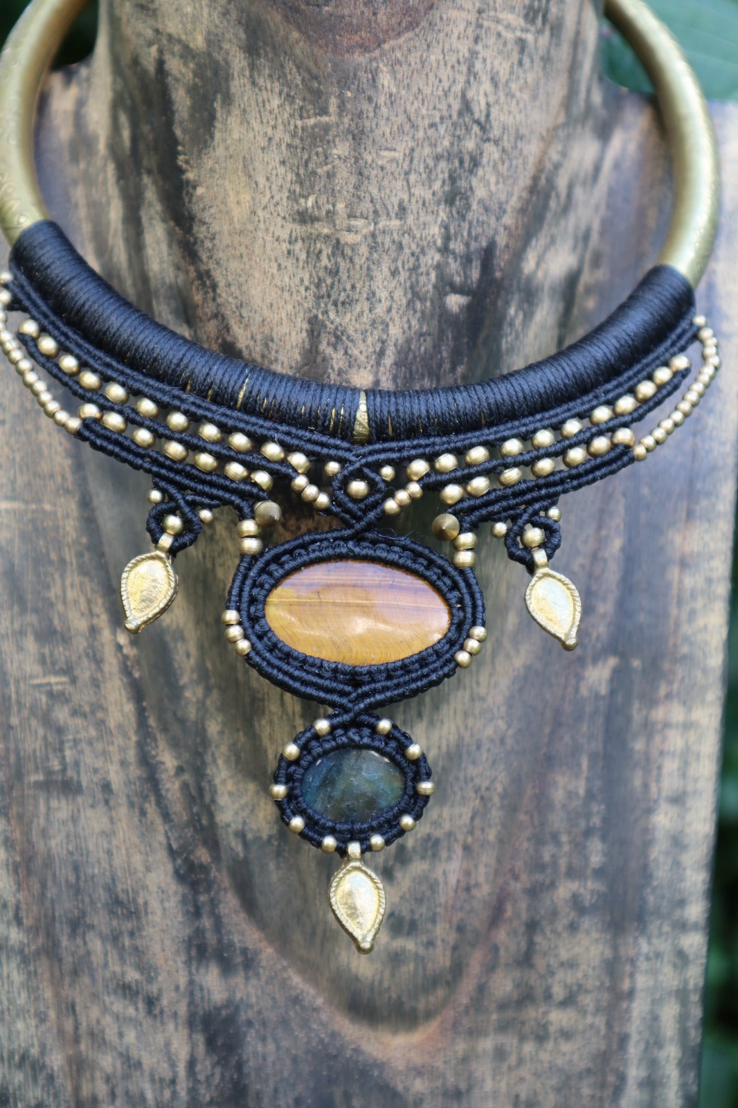handmade macrame choker