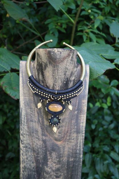 handmade macrame choker