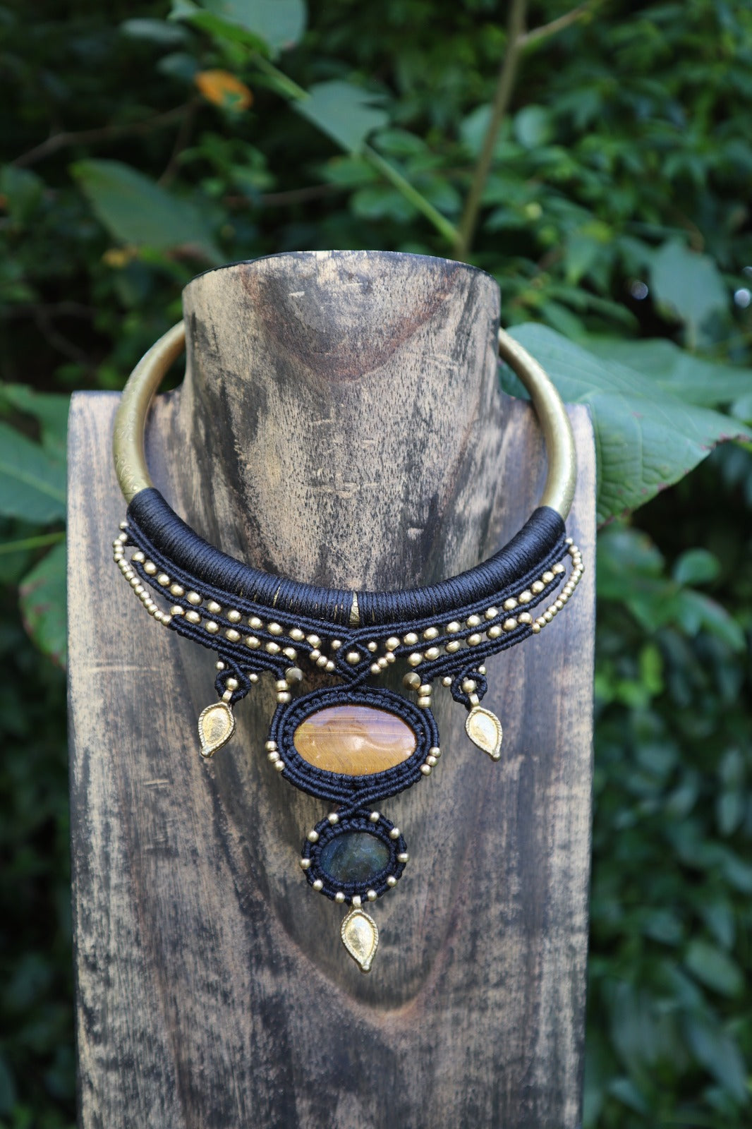 handmade macrame choker