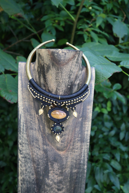 handmade macrame choker