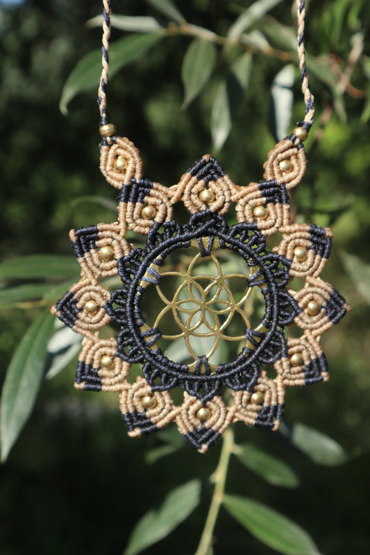 Blume des Lebens, Halskette,, Holy Geometrie,
