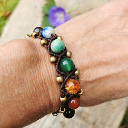 Chakra Band, Armband, Rainbow Bracelet, Armband,