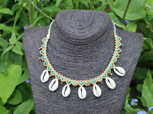 Muschel Halskette | Macrame