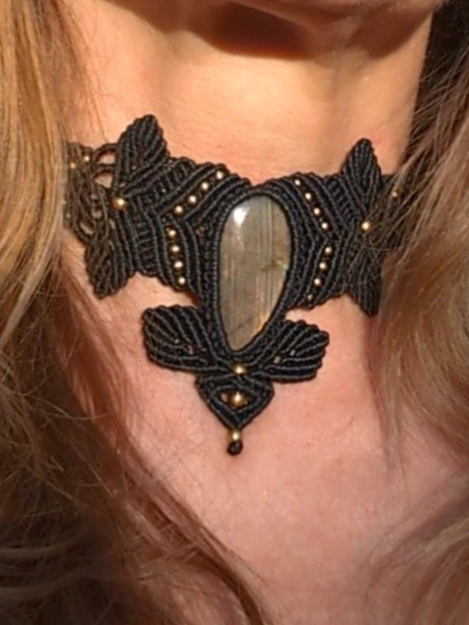 Collier mit Labradorit Halskette,