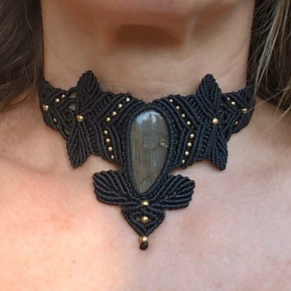 Collier mit Labradorit Halskette,