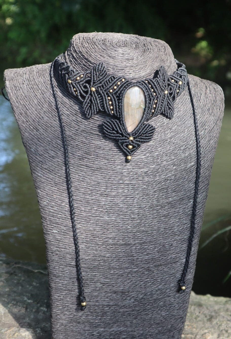 Collier mit Labradorit Halskette,