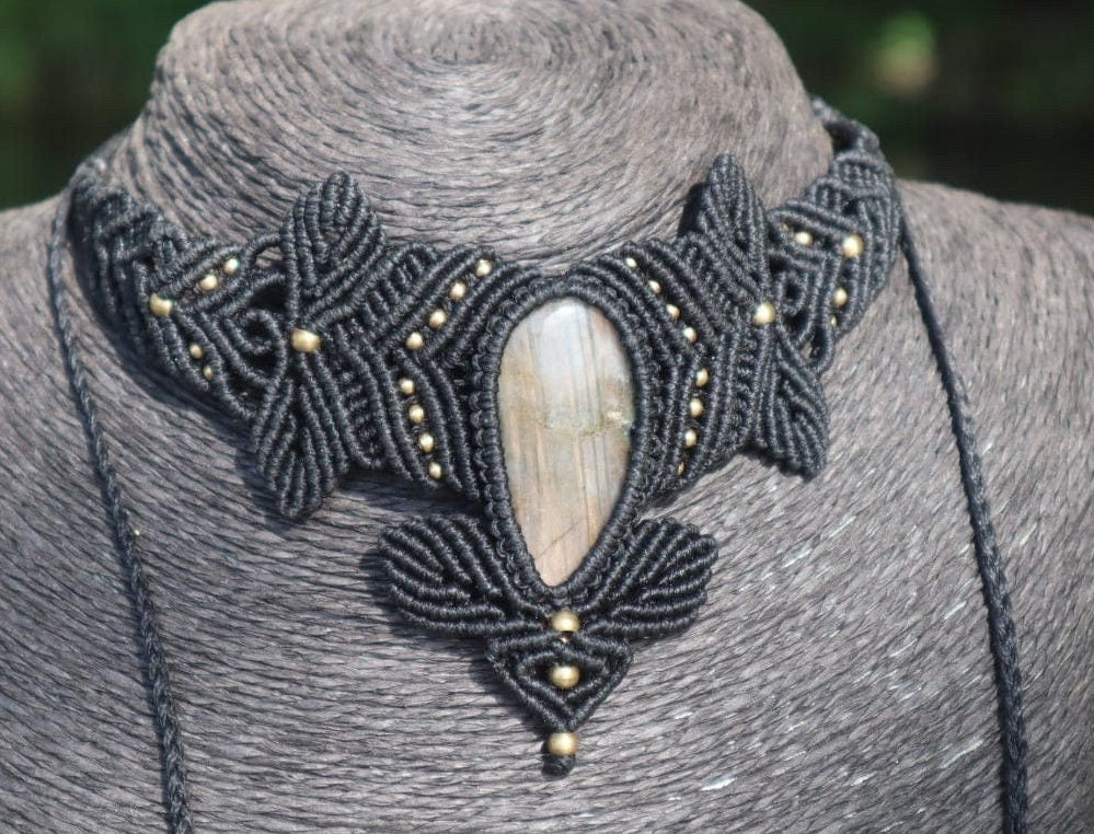 Collier mit Labradorit Halskette,