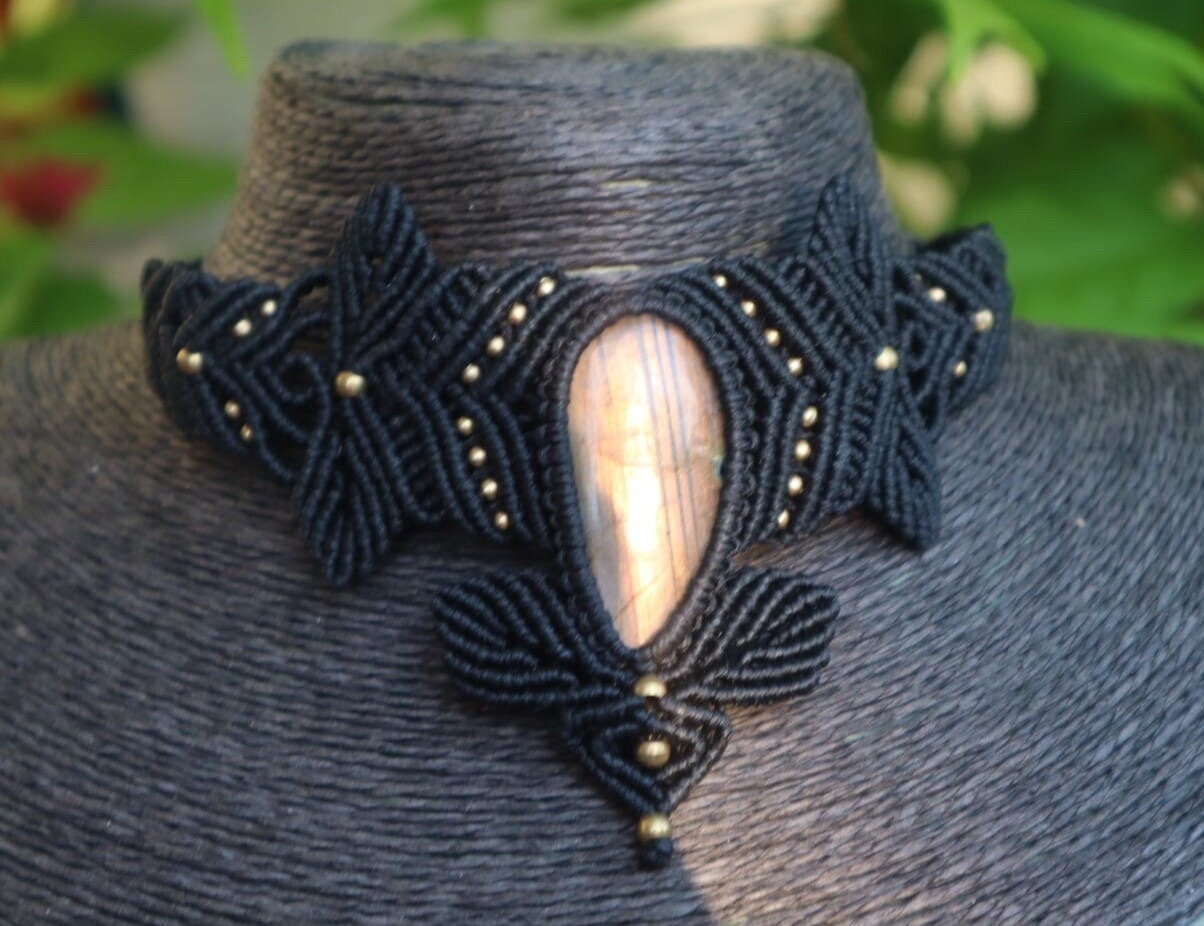 Collier mit Labradorit Halskette,