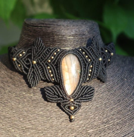 Collier mit Labradorit Halskette,