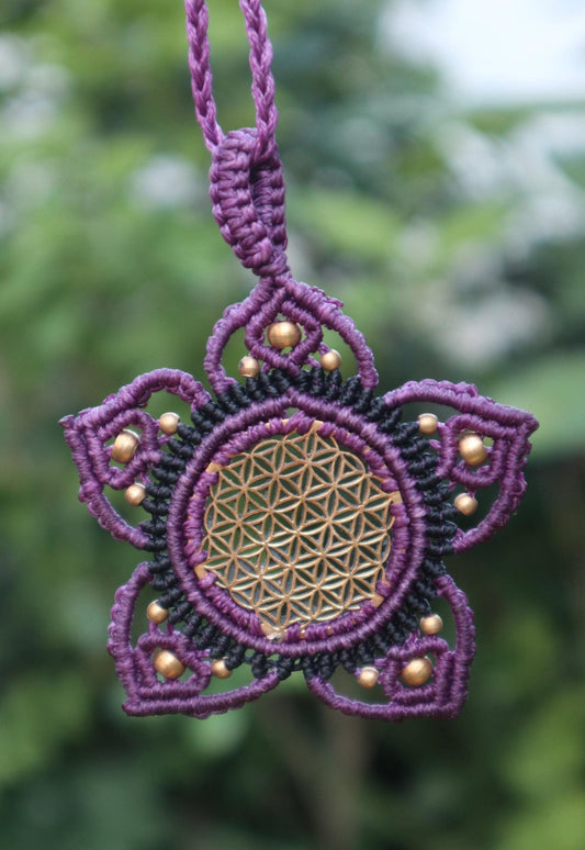 Mandala Kette,  Blume des Lebens, Flower of Life